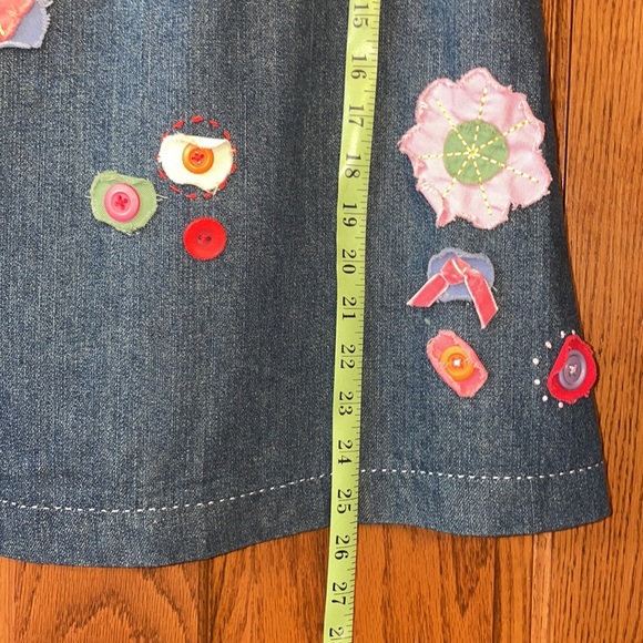 Classic BODEN skirt 8 denim with FABULOUS appliqué accents EXCELLENT condition - Picture 7 of 15